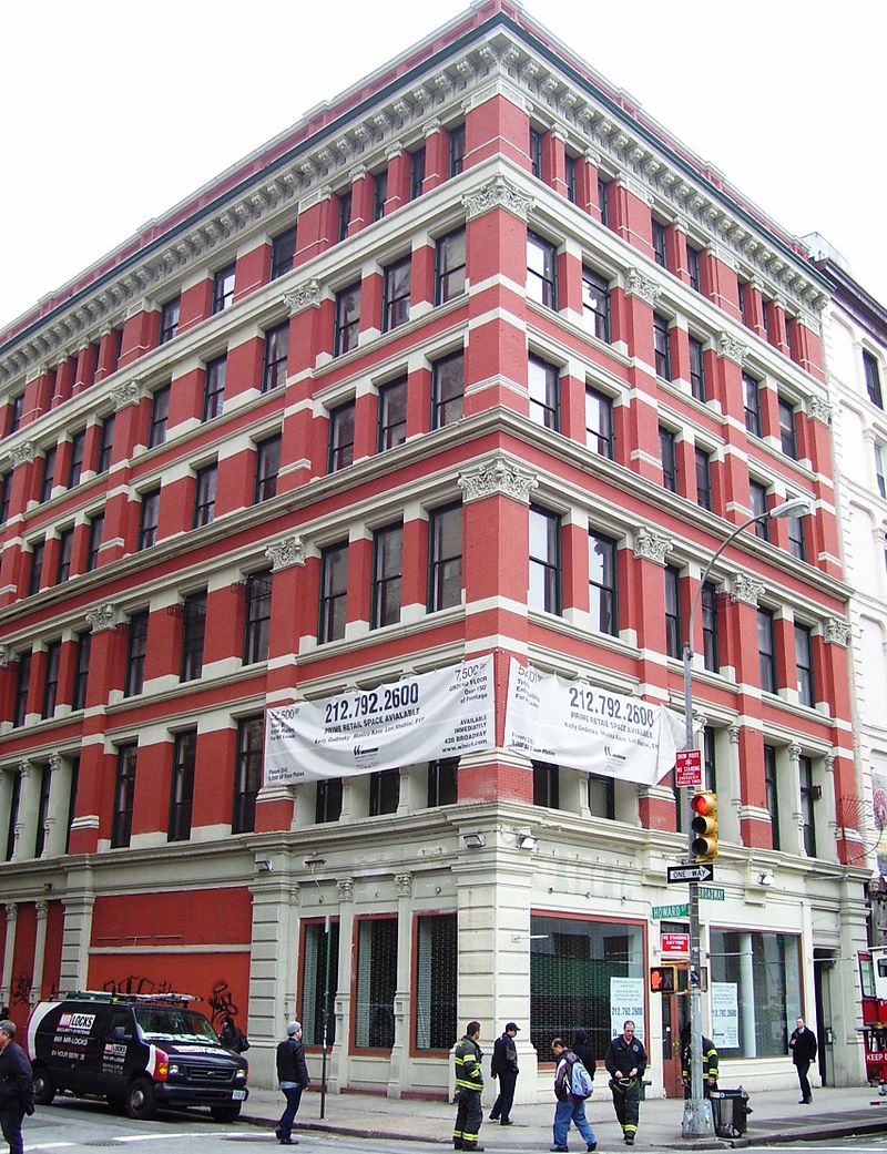 428 Broadway Photo courtesy of Wikimedia Commons SoHo NYC Cast Iron Architecture