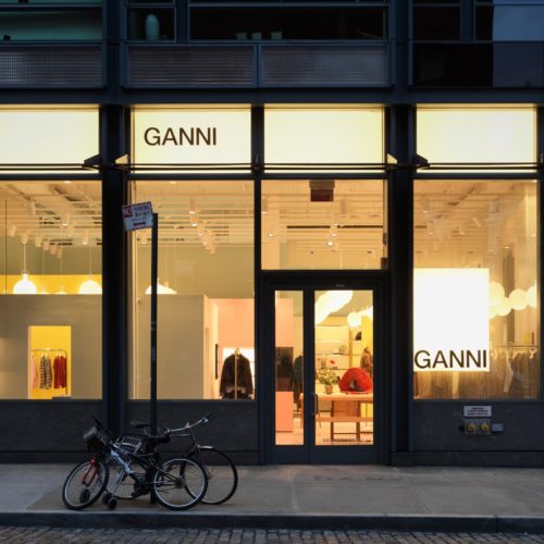 Ganni Storefront SoHo. Photo courtesy of Architectural Digest.