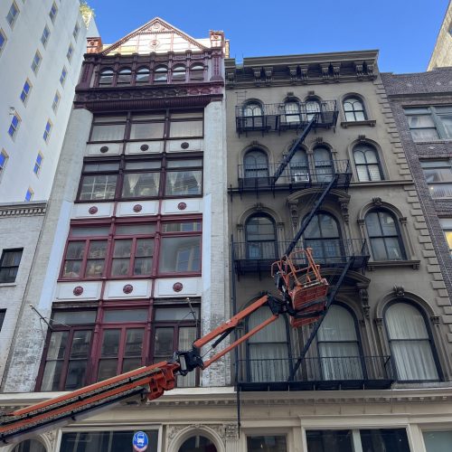 591 and 593 Broadway facades