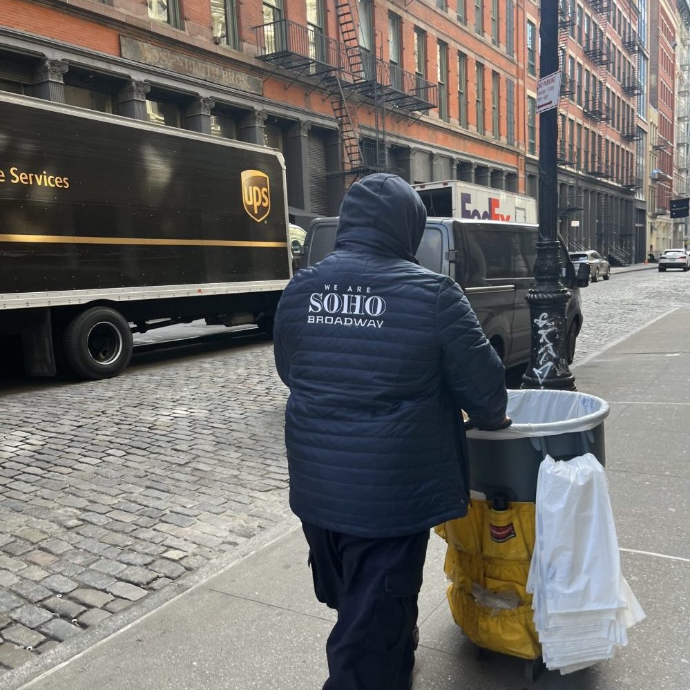 Sanitation services on Mercer street