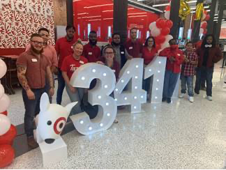 Target staff at ribbon-cutting