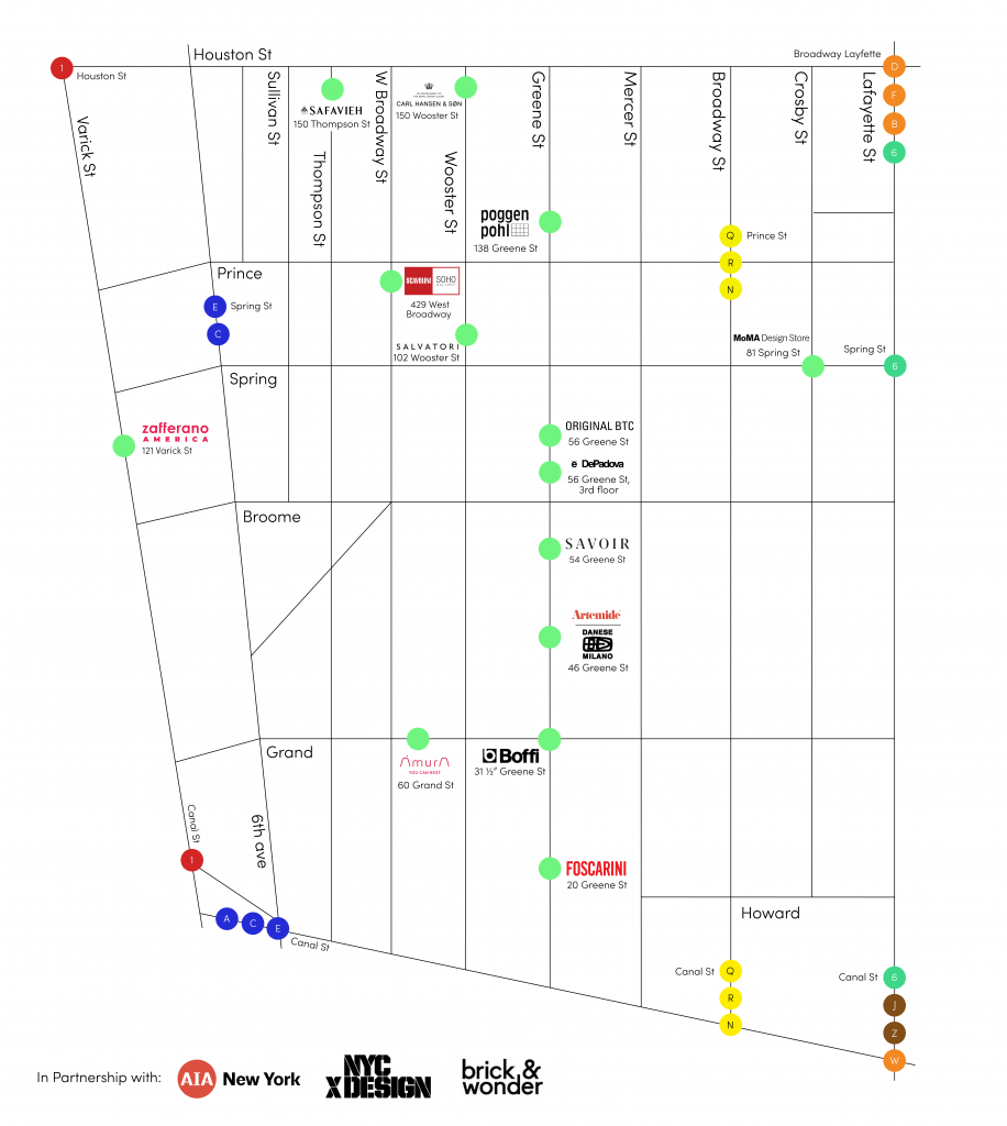 SoHo Design District Map